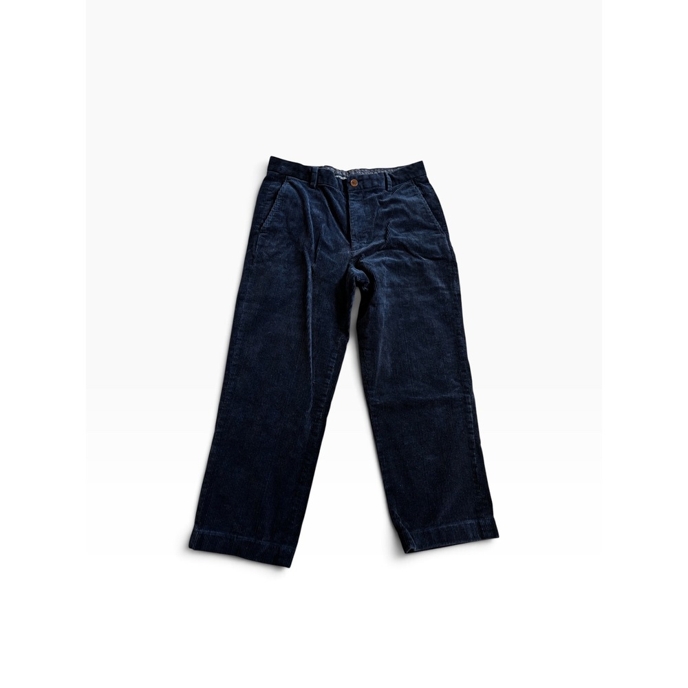 Brooks Brothers Clark Corduroy Pants 33x30 Navy Blue Wide Wale Preppy Classic
